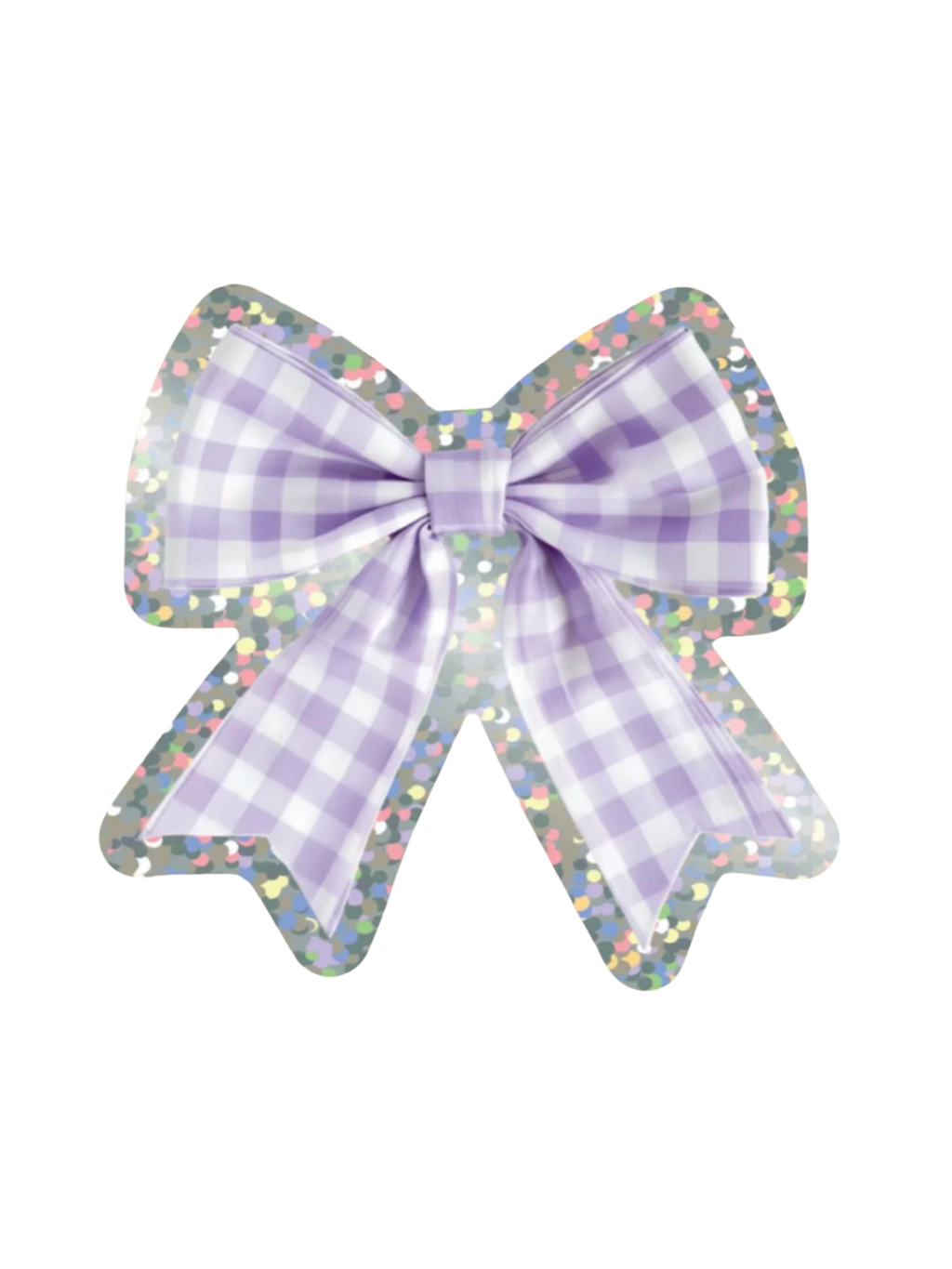 BOW GLITTER STICKER