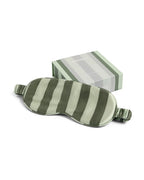 SILK EYEMASK | WASABI STRIPE