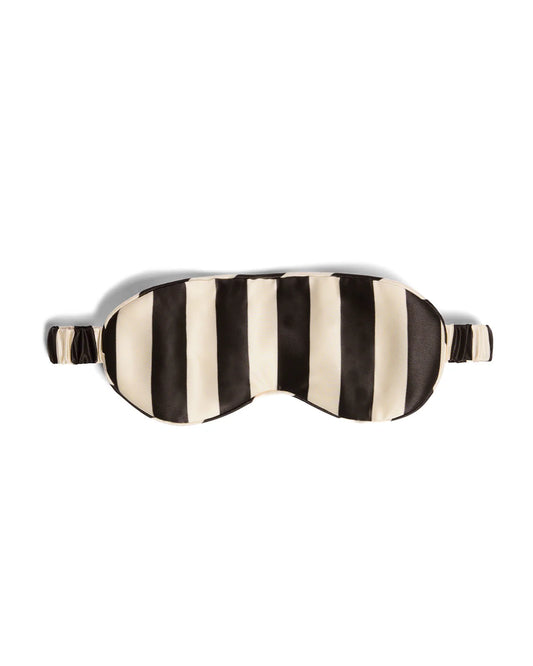 SILK EYEMASK | VANILLA BEAN STRIPES