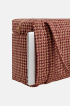 Baggu Small Cloud Carry On Tan Houndstooth