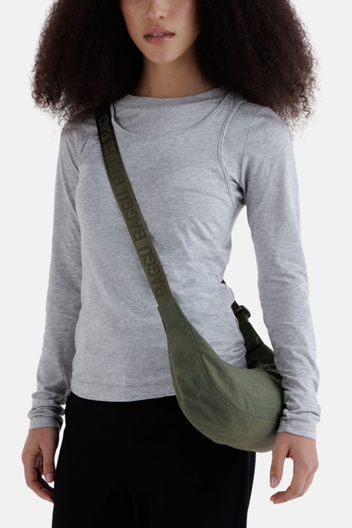 Baggu Small Nylon Crescent Bag Caper