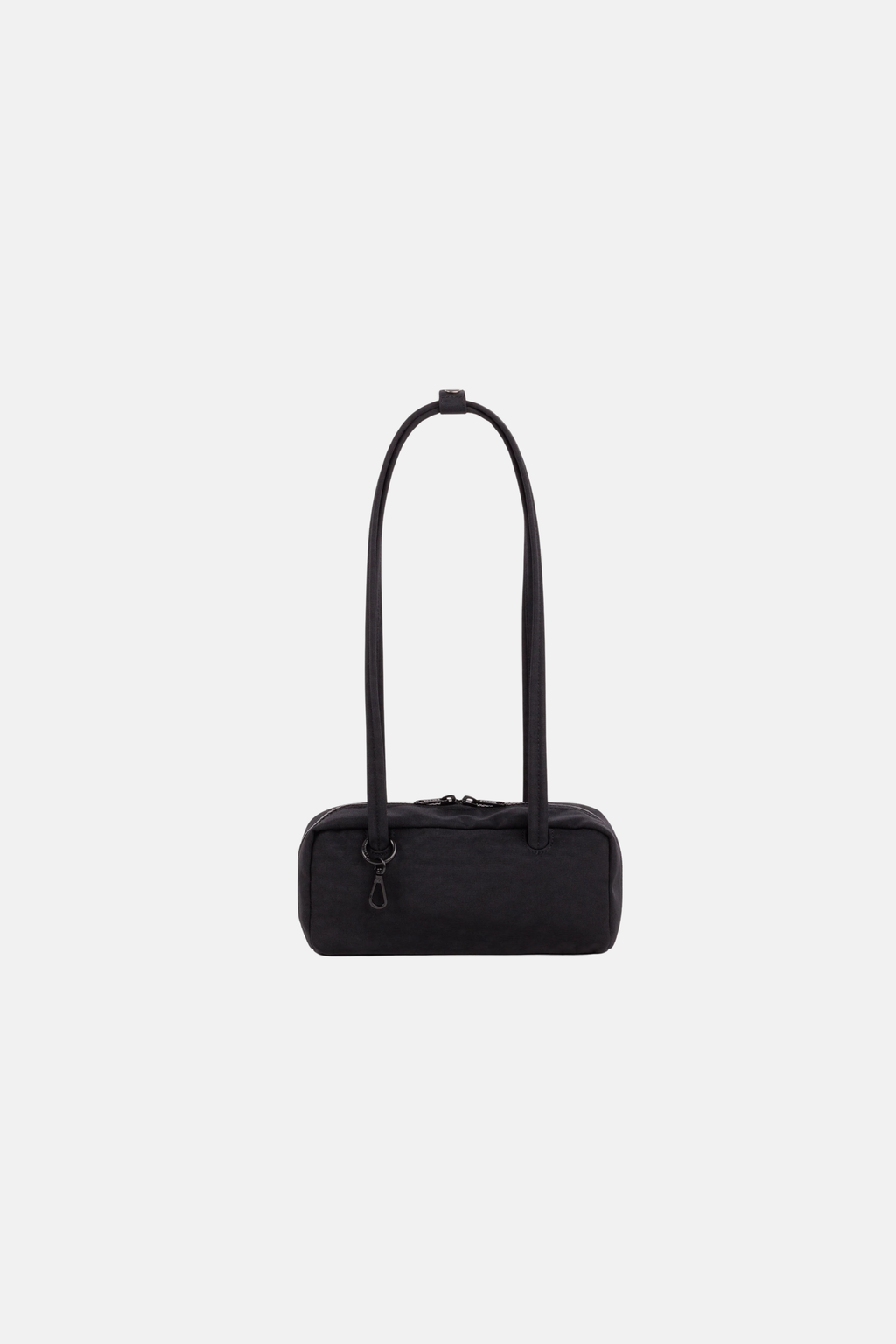 Small Nylon Bowler Bag Black