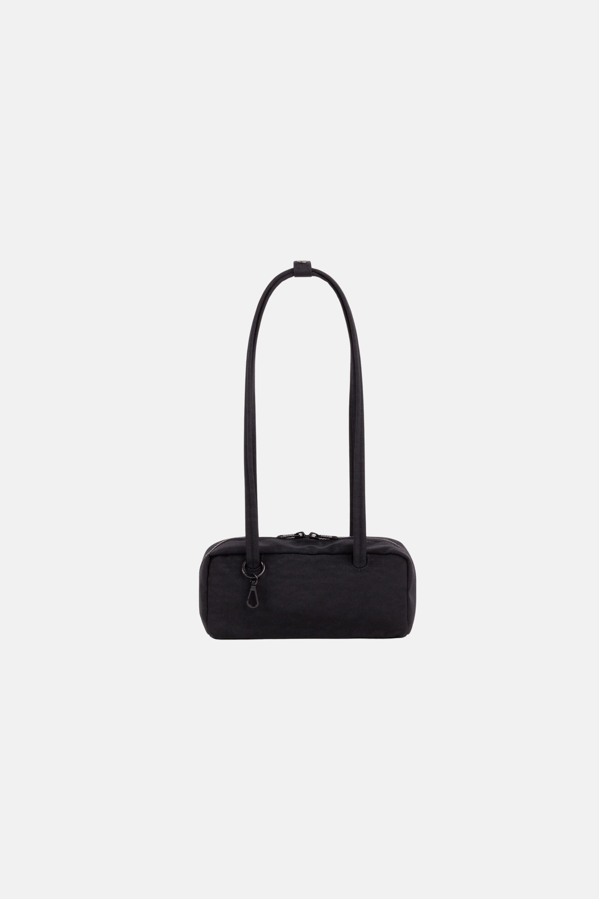 Small Nylon Bowler Bag Black
