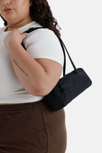 Small Nylon Bowler Bag Black
