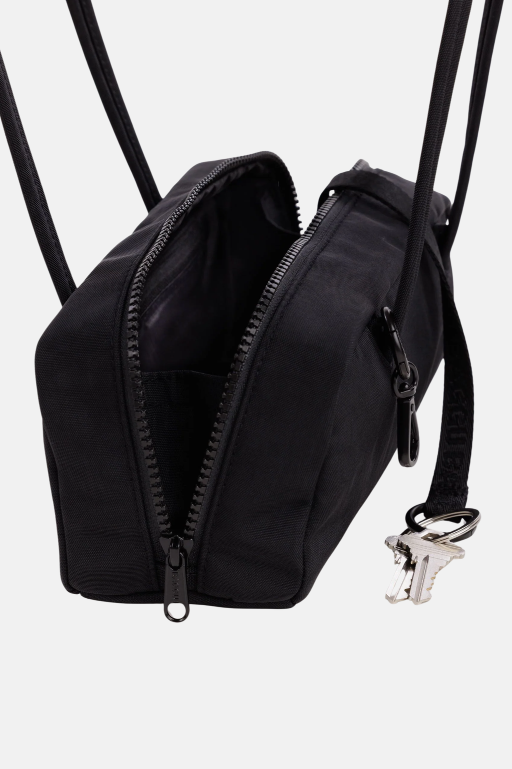 Small Nylon Bowler Bag Black