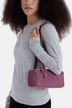 Small Nylon Bowler Bag Wild Plum