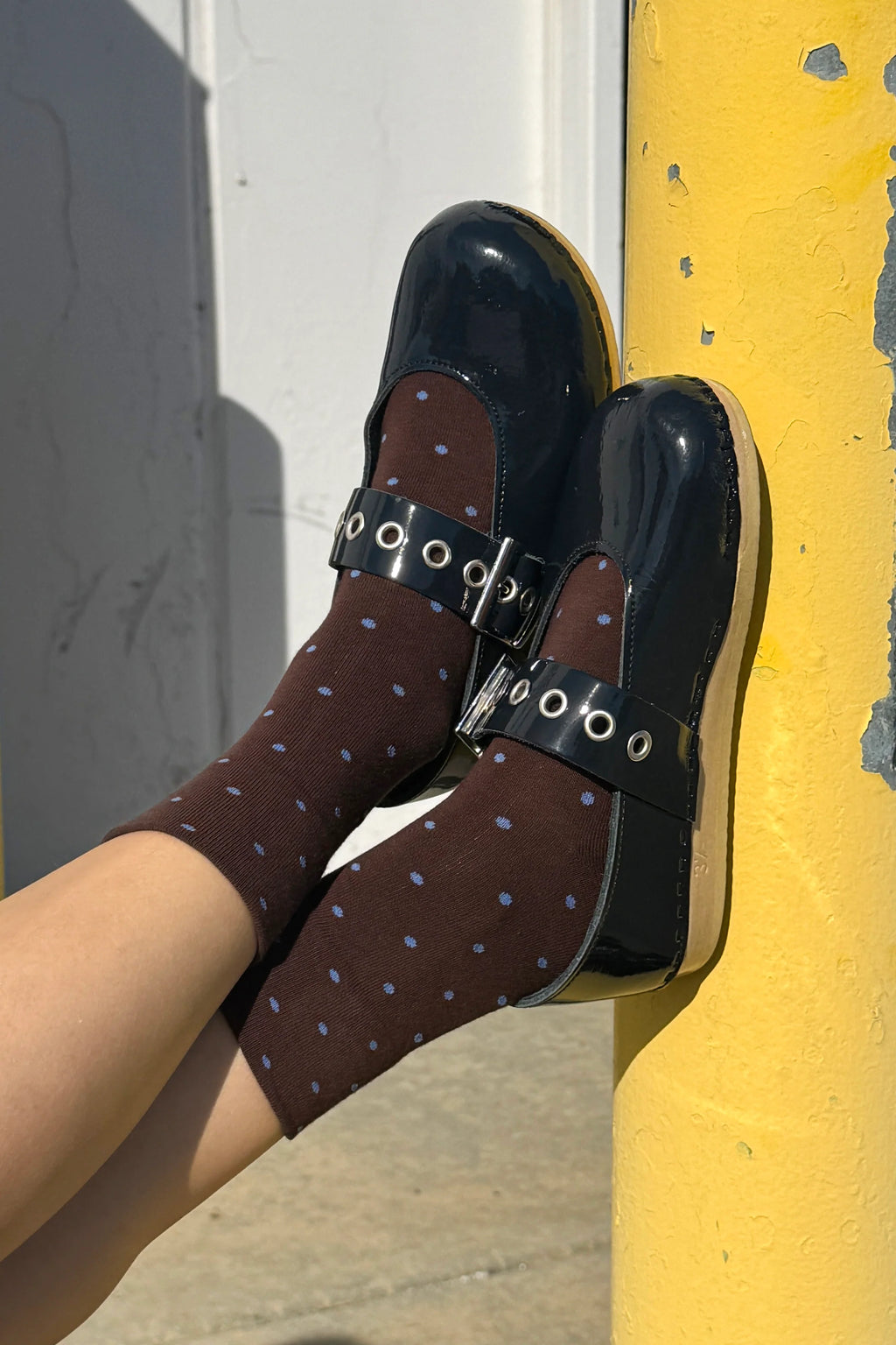 PATTERNED SNEAKER SOCKS | CACAO BLUE
