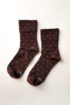Le Bon Shoppe Patterned Sneaker Socks Cacao Blue