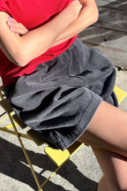 Le Bon Shoppe Soft Corduroy City Shorts Charcoal