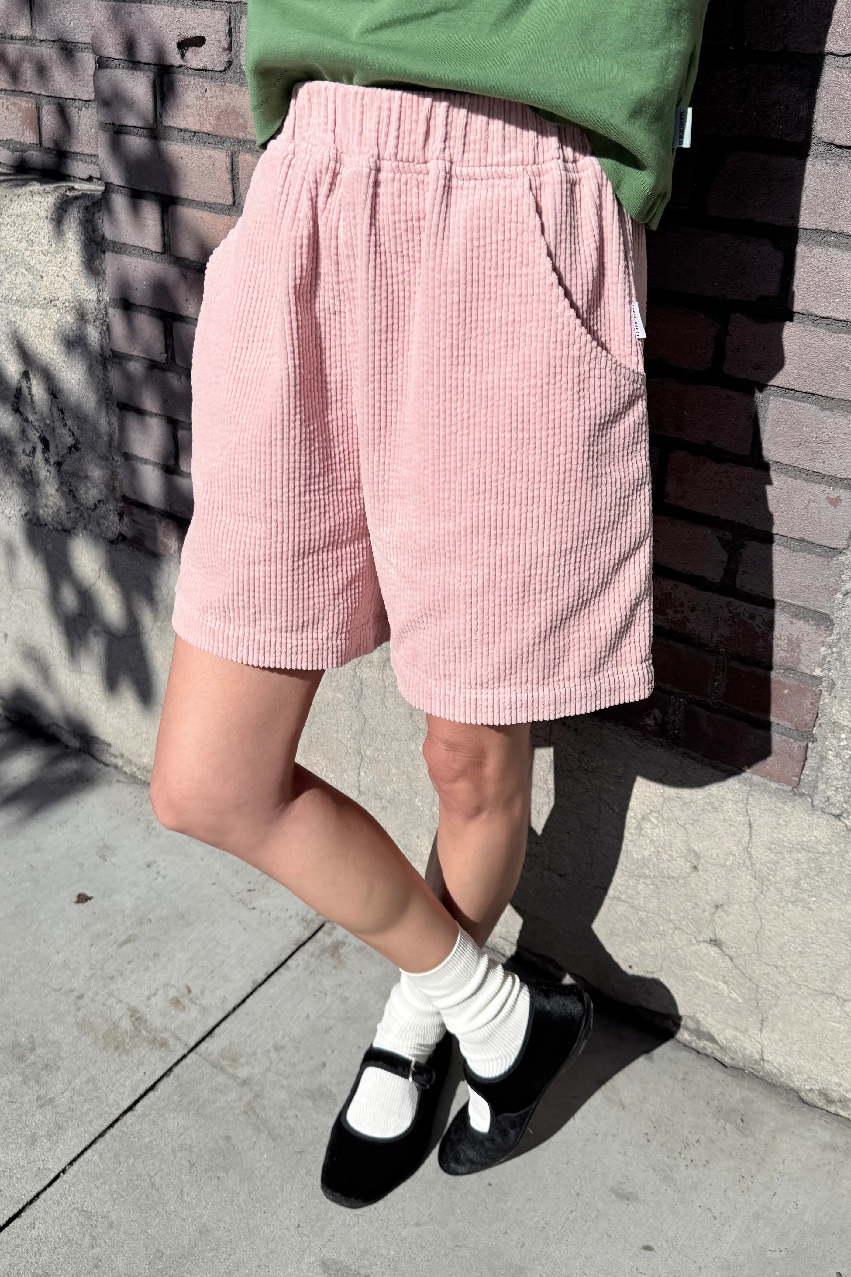 SOFT CORDUROY CITY SHORTS | BABY PINK