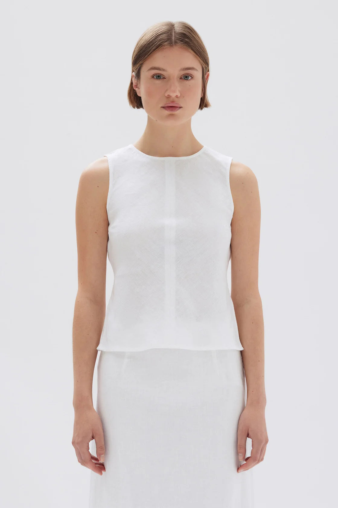 SOLIS LINEN TOP | WHITE