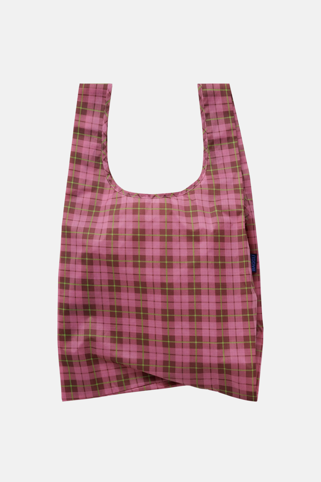Standard Baggu Azalea Pink Tartan