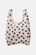 Standard Baggu Cream and Black Polka