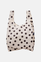 Standard Baggu Cream and Black Polka