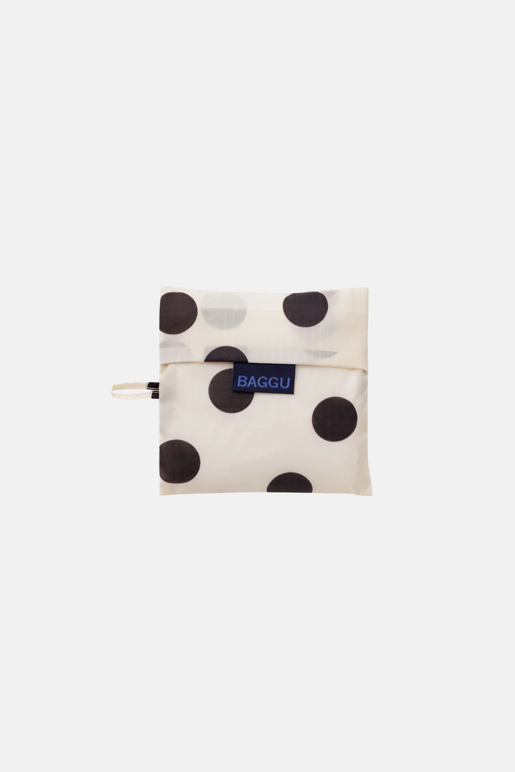 Standard Baggu Cream and Black Polka