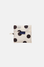 Standard Baggu Cream and Black Polka