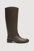 STEVIE LEATHER RIDING BOOT | WALNUT