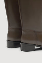 STEVIE LEATHER RIDING BOOT | WALNUT