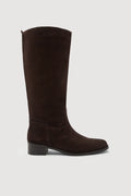 STEVIE SUEDE LEATHER RIDING BOOT | GANACHE