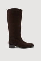 STEVIE SUEDE LEATHER RIDING BOOT | GANACHE