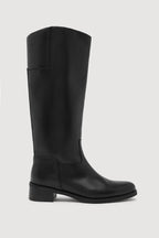 STEVIE LEATHER RIDING BOOT | BLACK