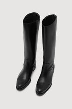 STEVIE LEATHER RIDING BOOT | BLACK