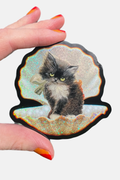 Astral Weekend Tuxedo Kitty in Seashell