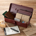 TOYO TRUNK SHAPE TOOLBOX | T-190 | ANTIQUE BROWN