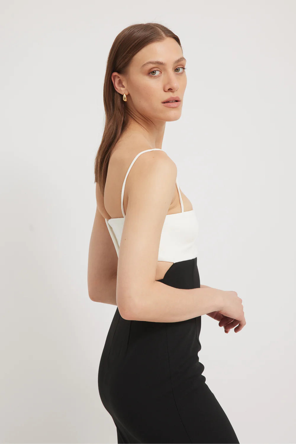 TALLULA DRESS | BLACK/CLOUD