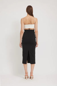TALLULA DRESS | BLACK/CLOUD