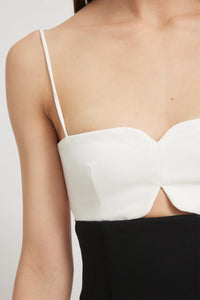 TALLULA DRESS | BLACK/CLOUD