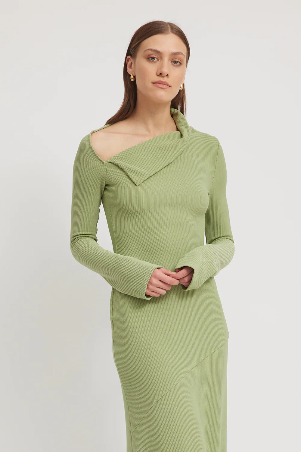 DELIA DRESS | ALOE GREEN