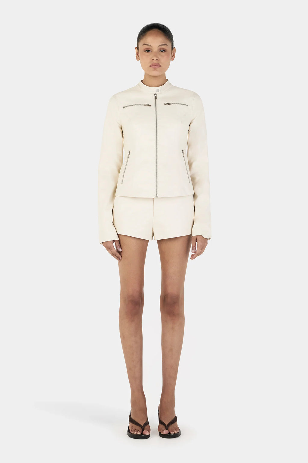 TARI MOTO JACKET | CREAM