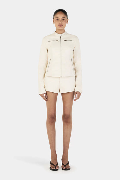 TARI MOTO JACKET | CREAM