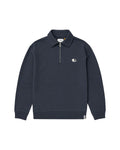 RESIN 1/4 ZIP CREW | BLUE