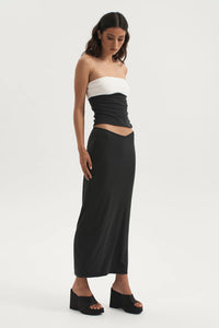 REBEL JERSEY SKIRT | BLACK