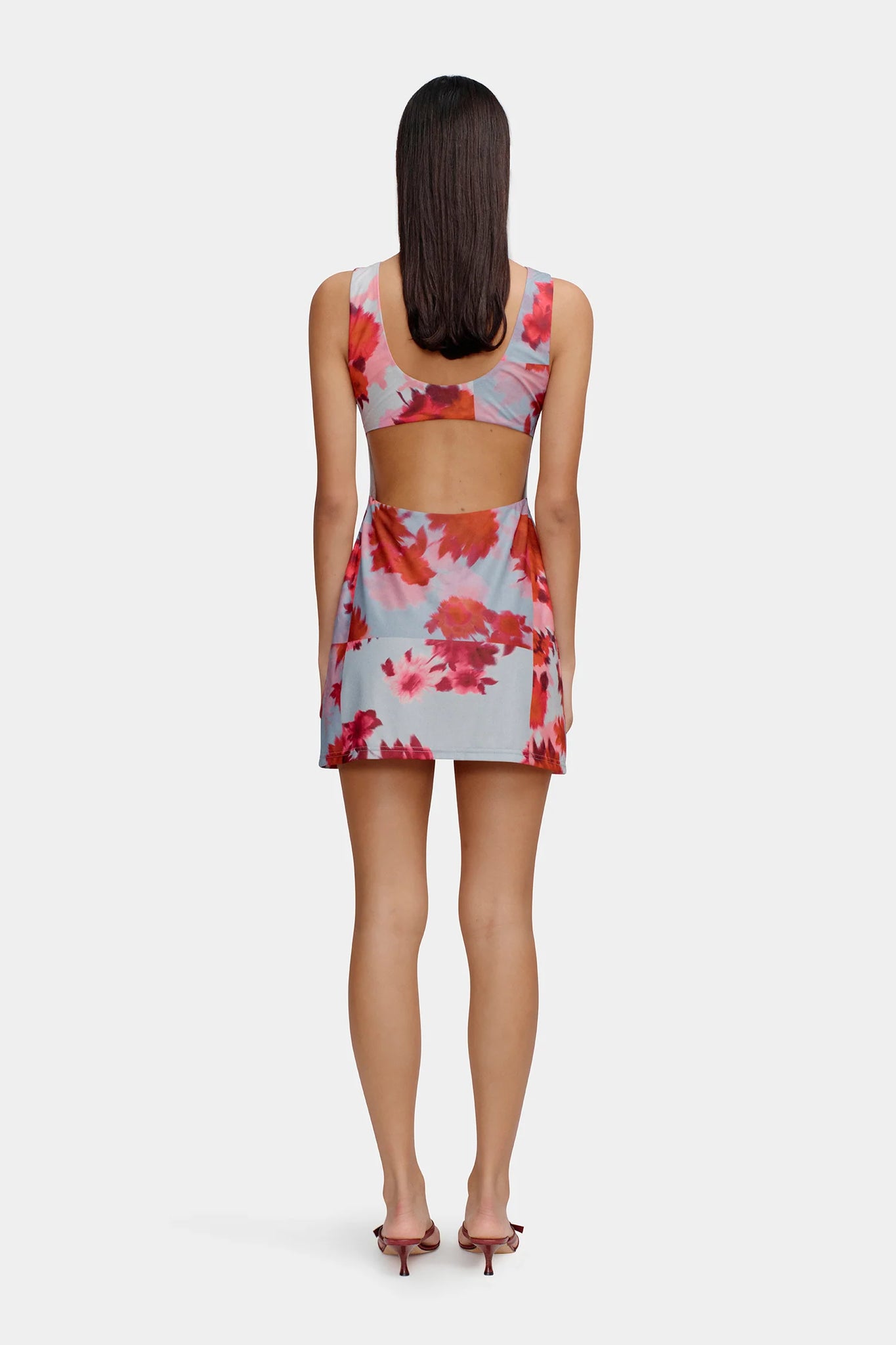 TEISHA MINI DRESS | PATCHWORK BOUQUET