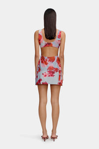 TEISHA MINI DRESS | PATCHWORK BOUQUET
