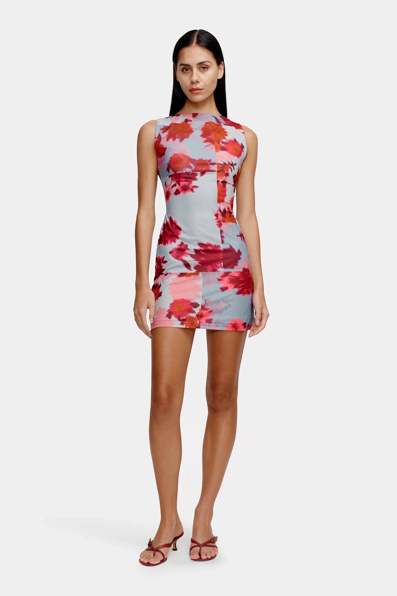 TEISHA MINI DRESS | PATCHWORK BOUQUET
