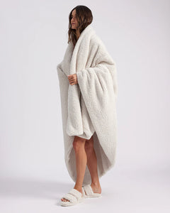 FAUX FUR THROW BLANKET | MARSHMALLOW