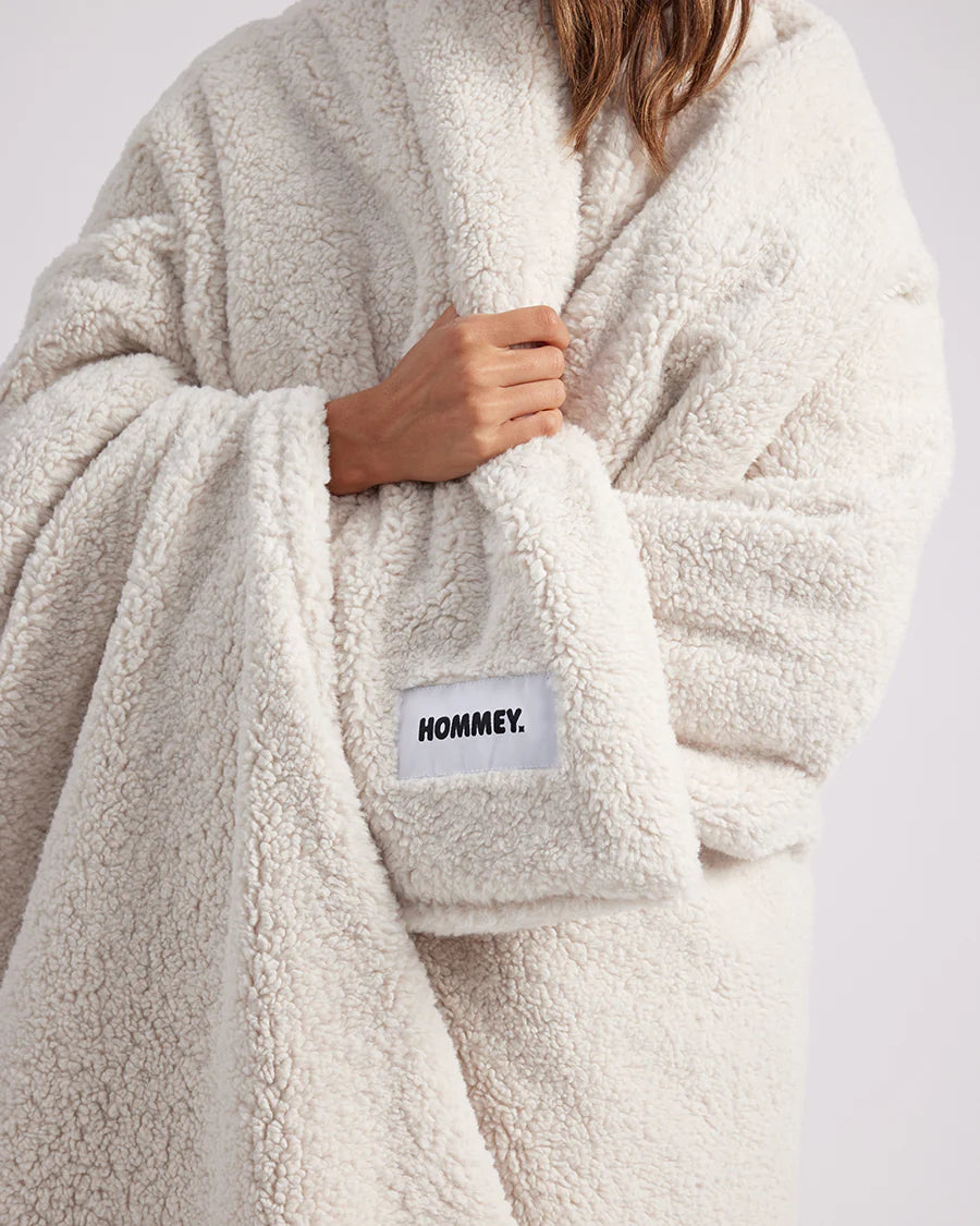 FAUX FUR THROW BLANKET | MARSHMALLOW