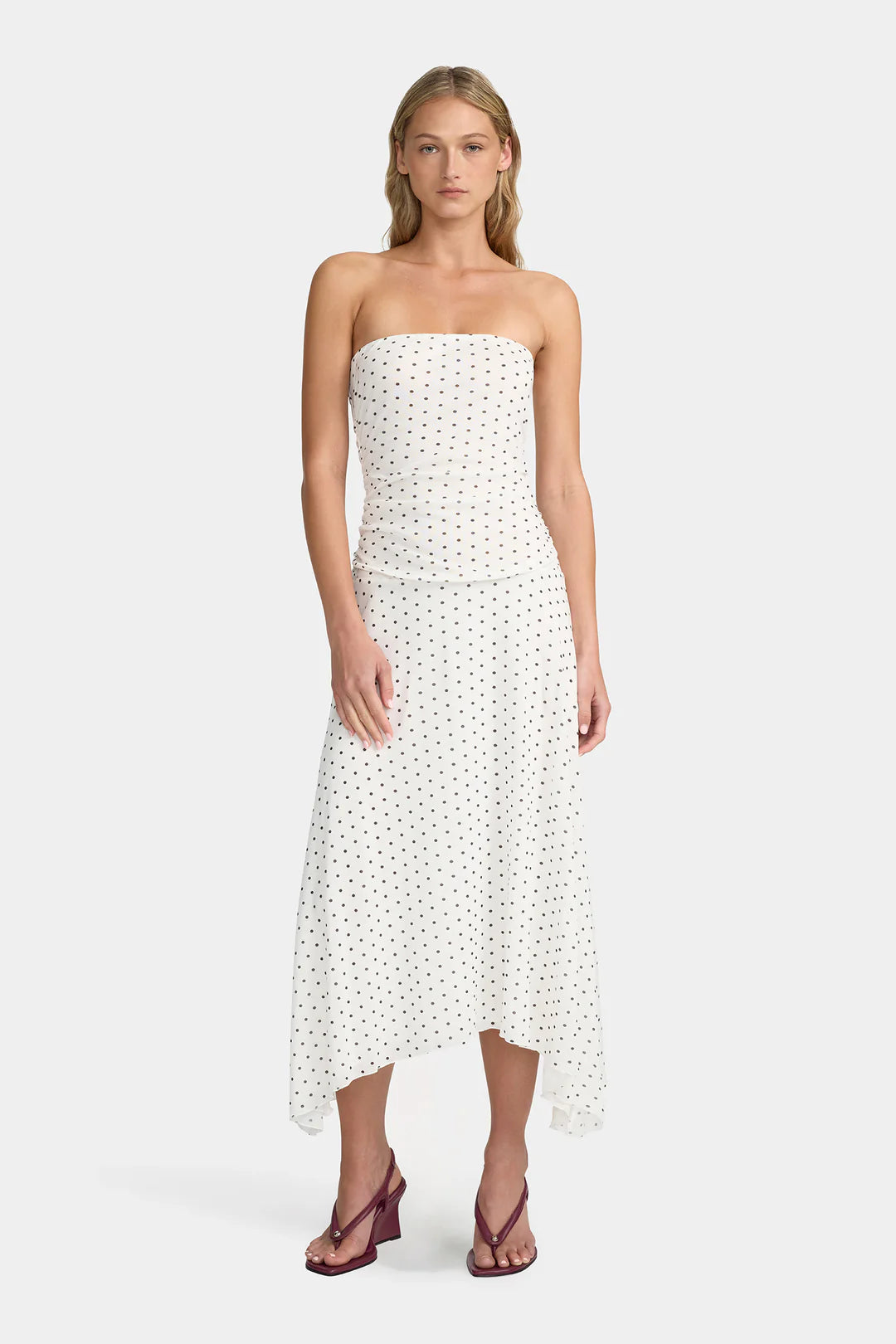 TILLY JERSEY DRESS | POLKA PRINT