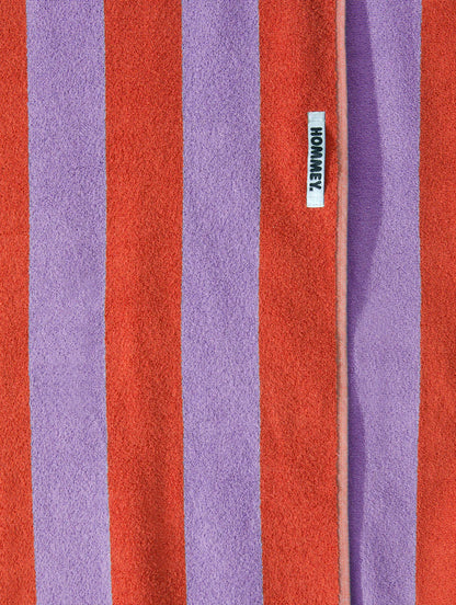 HOMMEY BEACH TOWEL | GRAPEFRUIT STRIPE