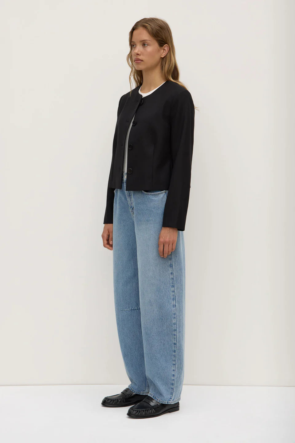 TAMARA WOOL JACKET | BLACK