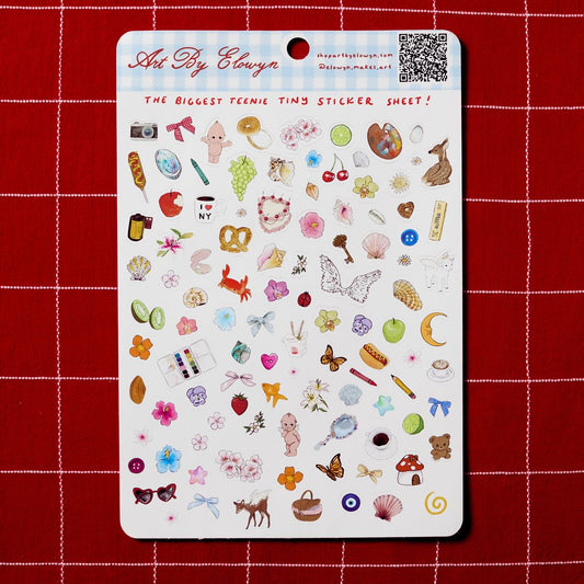Art By Elowyn The Biggest Teenie Tiny Sticker Sheet