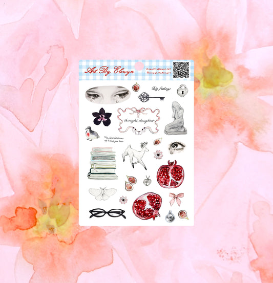Art By Elowyn Thought Daughter Sticker Sheet 2
