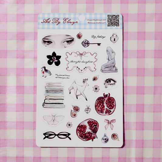 Art By Elowyn Thought Daughter Sticker Sheet