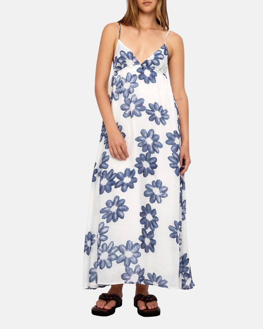 Zulu & Zephyr Blue Flower Ramie Dress