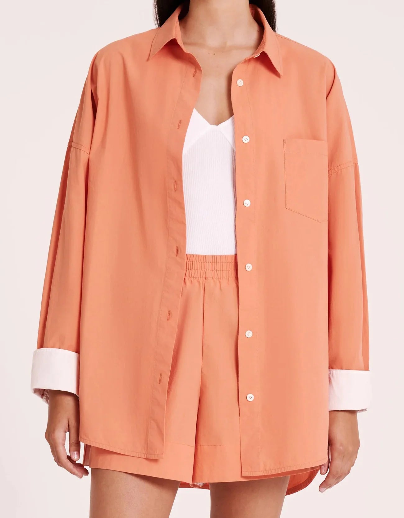 SIGRID POPLIN SHIRT | WATERMELON