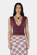 VALENCIA TOP | PLUM